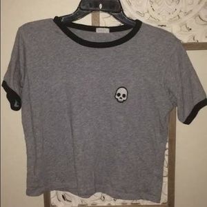 brandy melville skeleton tshirt